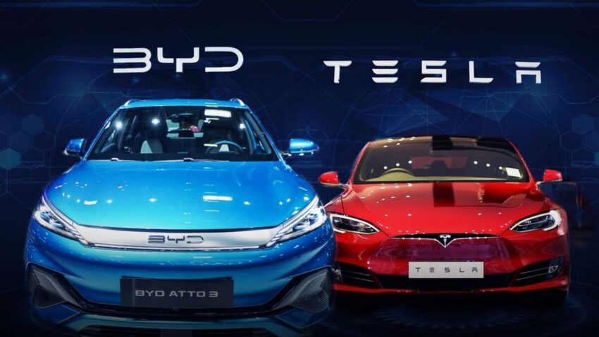 BYD наздогнав Tesla у продажах електрокарів