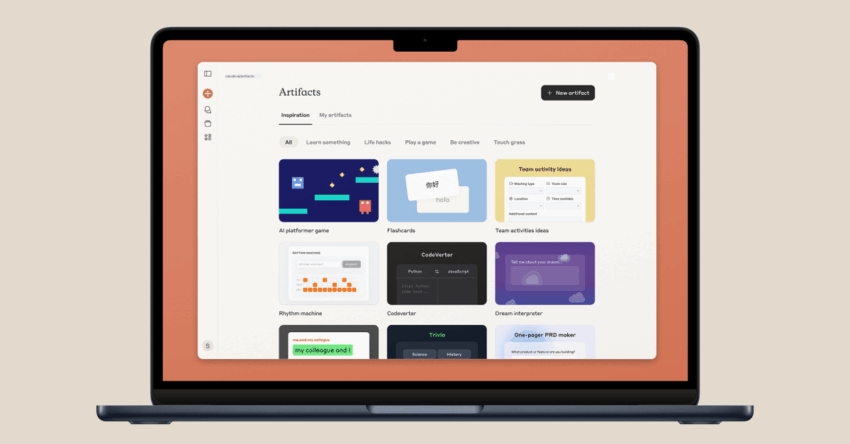 Anthropic дозволяє створювати додатки безпосередньо з чат-бота Claude AI