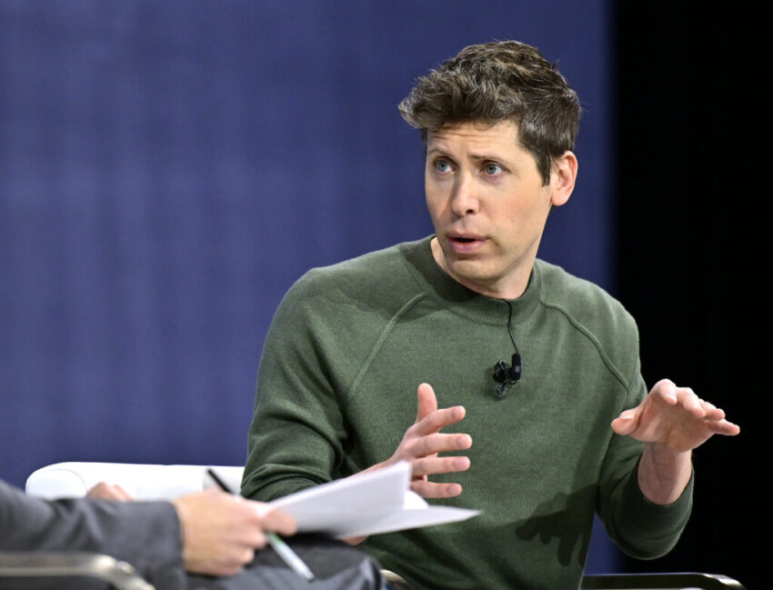Sam Altman speaks onstage during The New York Times Dealbook Summit 2024 at Jazz at Lincoln Center on December 04, 2024 in New York City.