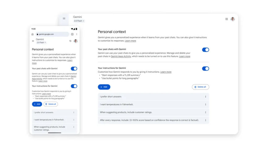 Google Gemini тепер навчиться на основі ваших розмов — якщо ви не забороните це