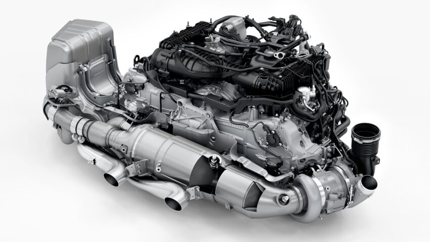 A porsche 911 GTS engine